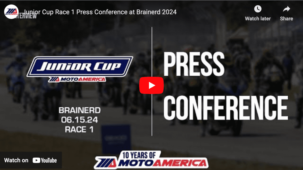 Read more about the article Video: Junior Cup Race One Press Conference From Brainerd International Raceway